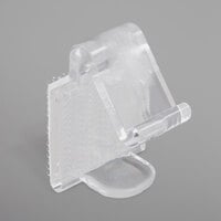 Snap Drape TV Clear Plastic Table Skirt Clip with Velcro® Attachment - 25/Bag