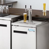 Avantco UDD-1-HC-S Double Tap Kegerator Beer Dispenser - Stainless Steel, (1) 1/2 Keg Capacity