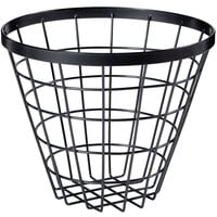 GET WB-886-MG Vector 8" Round Metal Gray Wire Basket