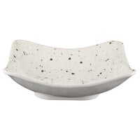 Elite Global Solutions D712SQ-CC Macchiato 22 oz. Chocolate Chip Square Melamine Bowl - 6/Case