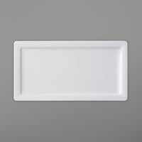 Villeroy & Boch 16-4004-2629 Affinity 12 3/4" x 6 3/4" White Flat Rectangular Porcelain Plate - 6/Case