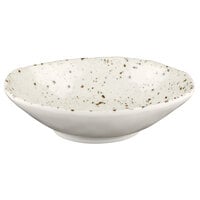 Elite Global Solutions D641OV-CC Macchiato 11 oz. Chocolate Chip Oval Melamine Bowl - 6/Case