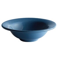 Syracuse China 903043919 Cantina 12 oz. Blueberry Uncarved Porcelain Grapefruit Bowl - 12/Case
