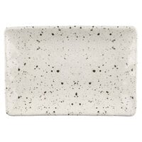 Elite Global Solutions D1061RC-CC Macchiato 10" x 6 3/4" Chocolate Chip Rectangular Melamine Plate - 6/Case