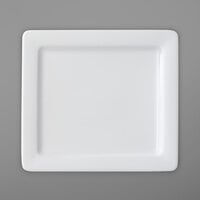 Villeroy & Boch 16-4004-2665 Affinity 6 3/4 inch x 6 1/2 inch White Flat Square Porcelain Plate - 6/Case