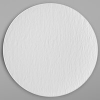 Villeroy & Boch 16-4077-2621 The Rock 11 1/4" White Glacier Coupe Flat Porcelain Plate - 6/Case
