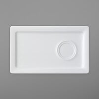 Villeroy & Boch 16-4004-2830 Affinity 10 1/2" x 6 1/2" White Rectangular Porcelain Plate - 6/Case