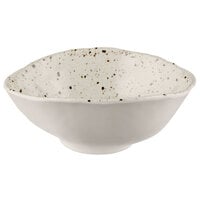 Elite Global Solutions D863OV-CC Macchiato 28 oz. Chocolate Chip Oval Melamine Bowl - 6/Case