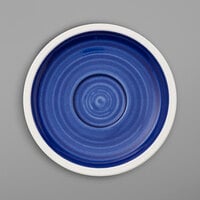 Villeroy & Boch 16-4067-1460 Artesano Ocean 5" Atlantic Blue Porcelain Saucer - 6/Case