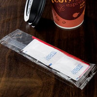 Double Serving Hot Beverage Condiment Kit with Clear Packaging - 200/Case