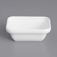 Villeroy & Boch 16-4036-3900 Neufchatel Care 7 1/2 oz. White Rectangular Porcelain Bowl - 6/Case