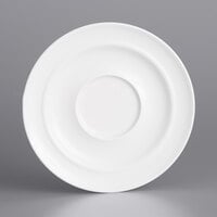 Villeroy & Boch 16-4036-1280 Neufchatel Care 6 3/4 inch White Porcelain Saucer - 6/Case