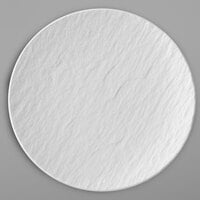 Villeroy & Boch 16-4077-2650 The Rock 8 1/4" White Glacier Coupe Flat Porcelain Plate - 6/Case