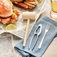 Choice Cocktail / Oyster Fork, Lobster Cracker, and Lobster / Crab Mallet 26-Piece Set