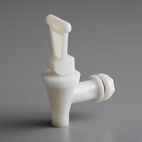 Choice White Replacement Faucet for Plastic Beverage Dispensers