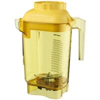 Vitamix 58985 Advance 32 oz. Yellow Deluxe Tritan Copolyester Blender Jar with Blade Assembly and Lid for Vitamix Blenders