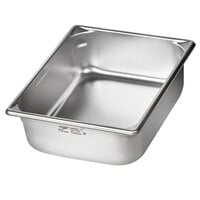 Vollrath 5IPH40 Super Pan V® 1/2-Size 4" Deep Anti-Jam Stainless Steel Induction Hotel Pan - 22 Gauge