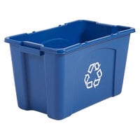 Rubbermaid 18 Gallon Blue Stacking Recycle Bin