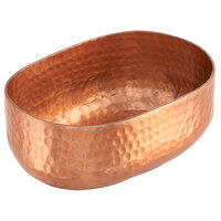 American Metalcraft ABHC46 25 oz. Copper Hammered Aluminum Oval Serving Bowl