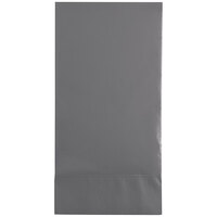 Creative Converting 339637 Glamour Gray 3-Ply Guest Towel / Buffet Napkin   - 16/Pack