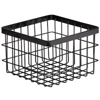 GET Enterprises WB-664-MG Urban Renewal 6" 6" x 4" Metal Gray Square Wire Basket