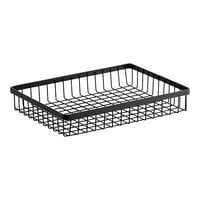 GET Enterprises WB-1292-MG Urban Renewal 12" x 9" x 2" Metal Gray Rectangular Wire Basket