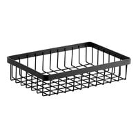 GET Enterprises WB-962-MG Urban Renewal 9" x 6" x 2" Metal Gray Rectangular Wire Basket