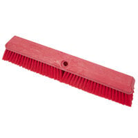 Carlisle 41890EC05 Sparta Omni Sweep Red 18" Push Broom Head with Polyester Unflagged Bristles