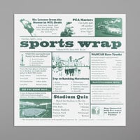 GET Enterprises 4-TG1080 White 12 inch x 12 inch Sports Newsprint Liner - 1000/Case