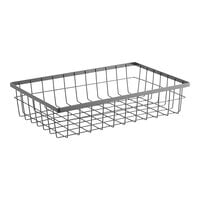 GET Enterprises WB-1814-MG Urban Renewal 17 3/4" x 11 1/4" x 4" Metal Gray Rectangular Wire Basket