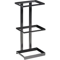 GET Enterprises MTS-20M-MG Urban Renewal 9 1/4" x 6 1/4" x 20 1/2" Metal Gray Rectangular 3-Tier Merchandiser Stand