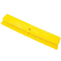Carlisle 41890EC04 Sparta Omni Sweep Yellow 18" Push Broom Head with Polyester Unflagged Bristles