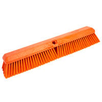 Carlisle 41890EC24 Sparta Omni Sweep Orange 18" Push Broom Head with Polyester Unflagged Bristles
