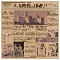 GET Enterprises 4-TE1050 Brown 12" x 12" Cuban Newsprint Liner - 1000/Case