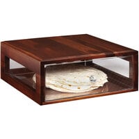 GET Enterprises Urban Renewal BB-RECT-14-W Walnut 14 3/4" x 12 3/4" x 5" Stackable Rectangular Bread Box