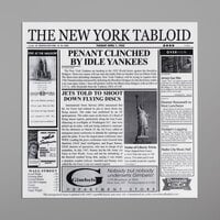 GET Enterprises 4-TY1200 White 12 inch x 12 inch New York Newsprint Liner - 1000/Case