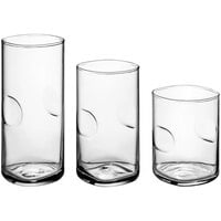 Acopa Thumbprint Rocks / Old Fashioned and Beverage Glass Set - 36/Set