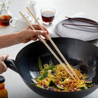 Town 51317 17 1/2 inch Bamboo Serving / Cooking Chopsticks Set