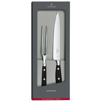 Victorinox 7.7243.2 Grand Maitre 2-Piece Forged Carving Knife and Fork Set with POM Handles