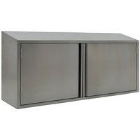 Eagle Group WCH-66 66 inch Stainless Steel Wall Cabinet with Hinged Doors