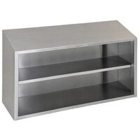 Eagle Group WCO-48 48 inch Stainless Steel Open Wall Cabinet