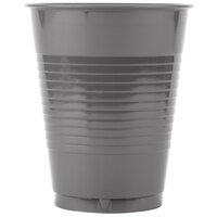Creative Converting 339650 16 oz. Glamour Gray Plastic Cup - 20/Pack