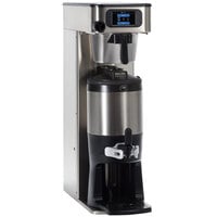 Bunn 53300.0101 ICB-DV Platinum Edition Infusion Series Black / Silver Single Tall Automatic Coffee Brewer - Dual Voltage