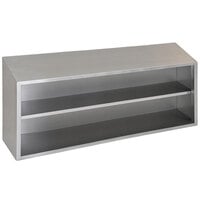Eagle Group WCO-72 72 inch Stainless Steel Open Wall Cabinet