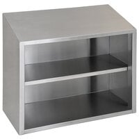 Eagle Group WCO-24 24 inch Stainless Steel Open Wall Cabinet