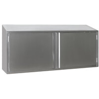Eagle Group WCH-60 60 inch Stainless Steel Wall Cabinet with Hinged Doors