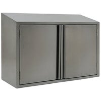 Eagle Group WCH-36 36 inch Stainless Steel Wall Cabinet with Hinged Doors