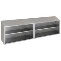 Eagle Group WCO-84 84 inch Stainless Steel Open Wall Cabinet