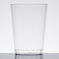 Fineline Savvi Serve 410-CL 10 oz. Tall Clear Hard Plastic Tumbler - 500/Case