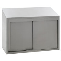 Eagle Group WCS-36 36 inch Stainless Steel Wall Cabinet with Sliding Doors